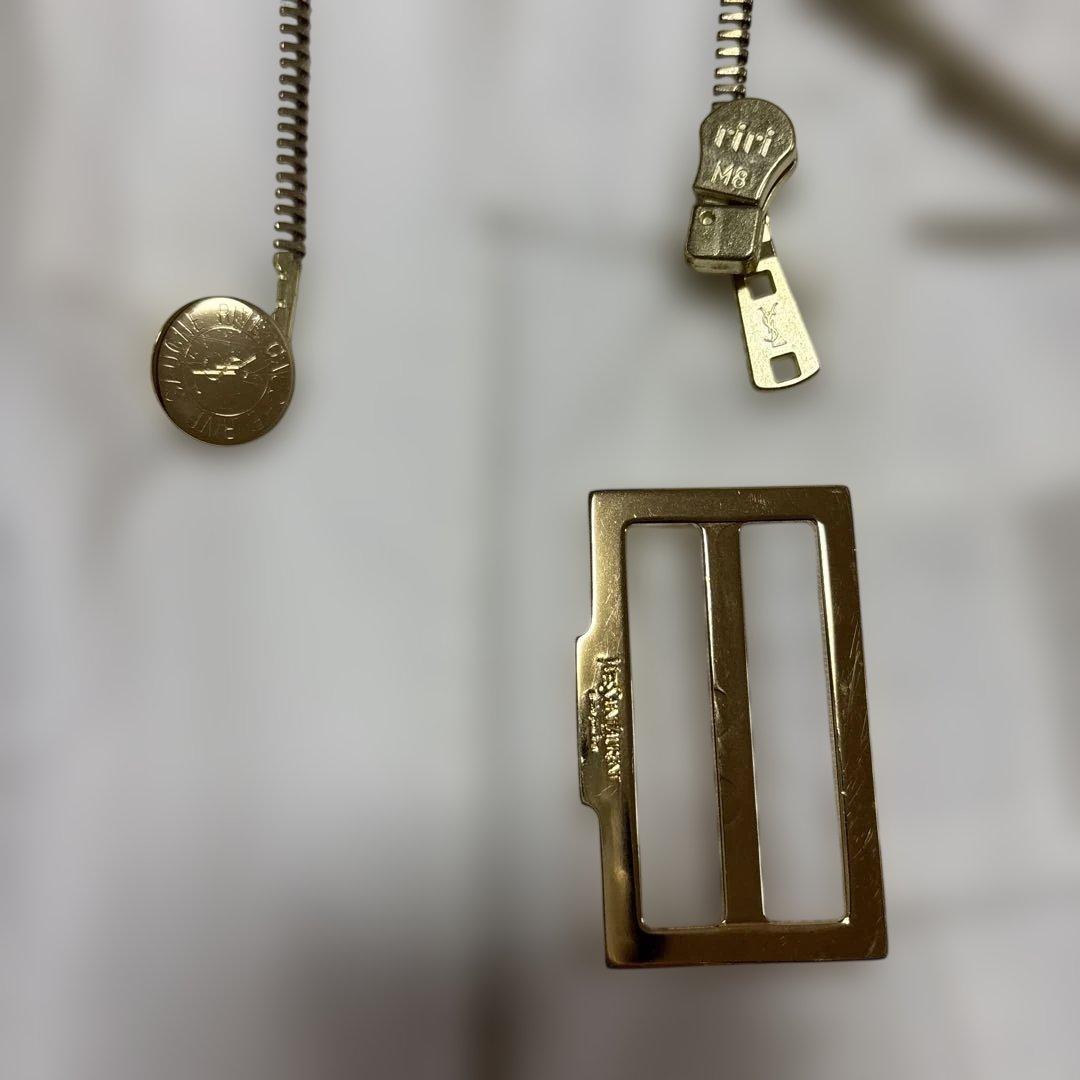 イヴサンローラン　リヴゴーシュ　サファリジャケット　コットン　サイズ46