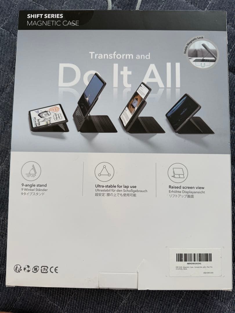 新品:iPad Pro 13インチ(M4) 256G Wi-Fiモデル ケース付