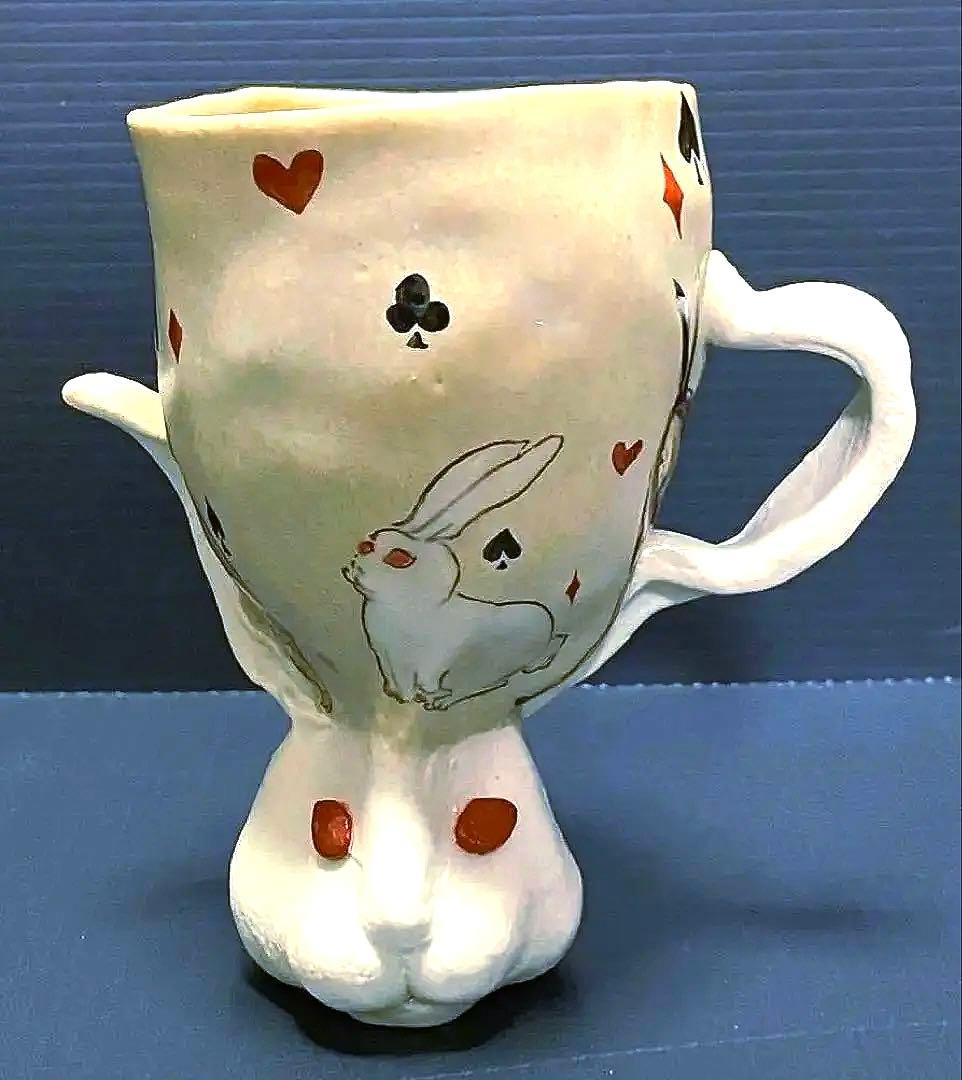 九谷焼 トランプ Alice バニー うさぎ マグカップ 九谷焼 北井真衣