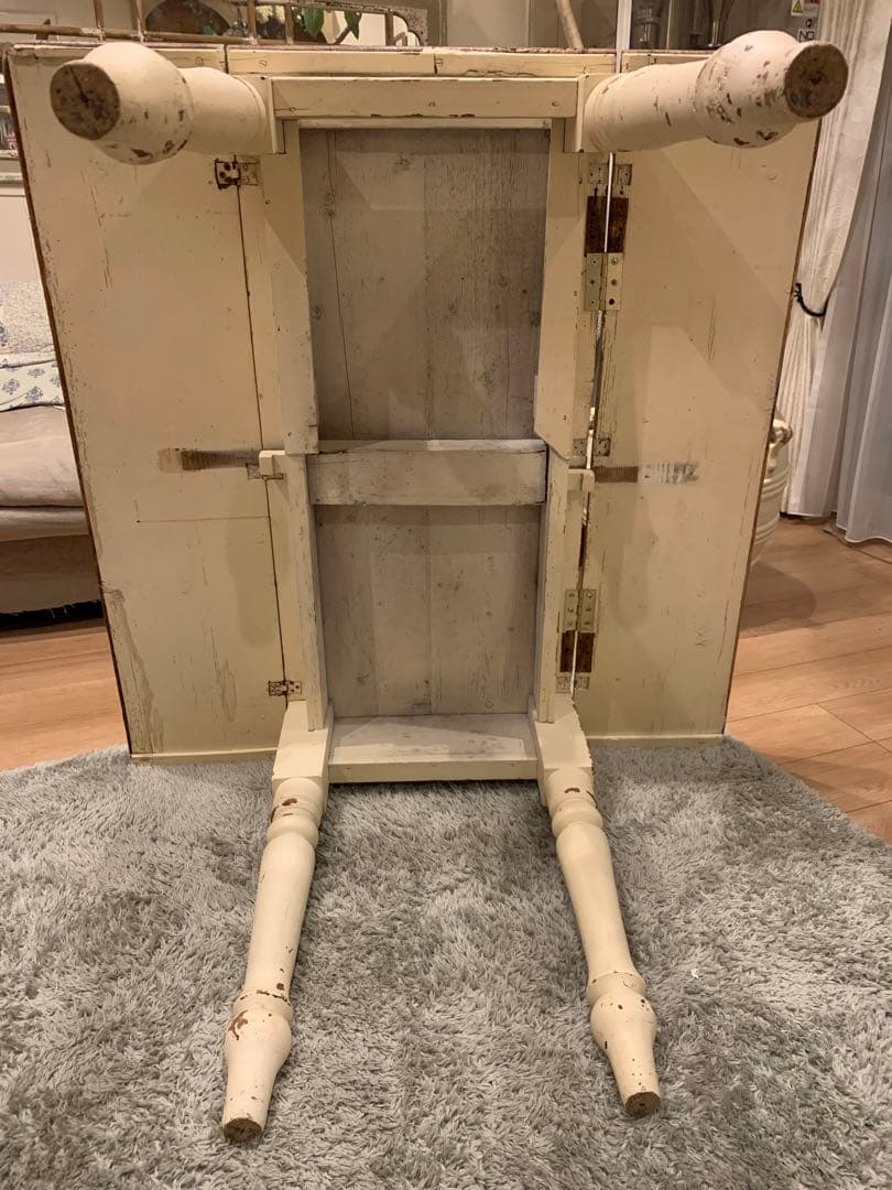 アンティーク　パイン材　バタフライテーブル