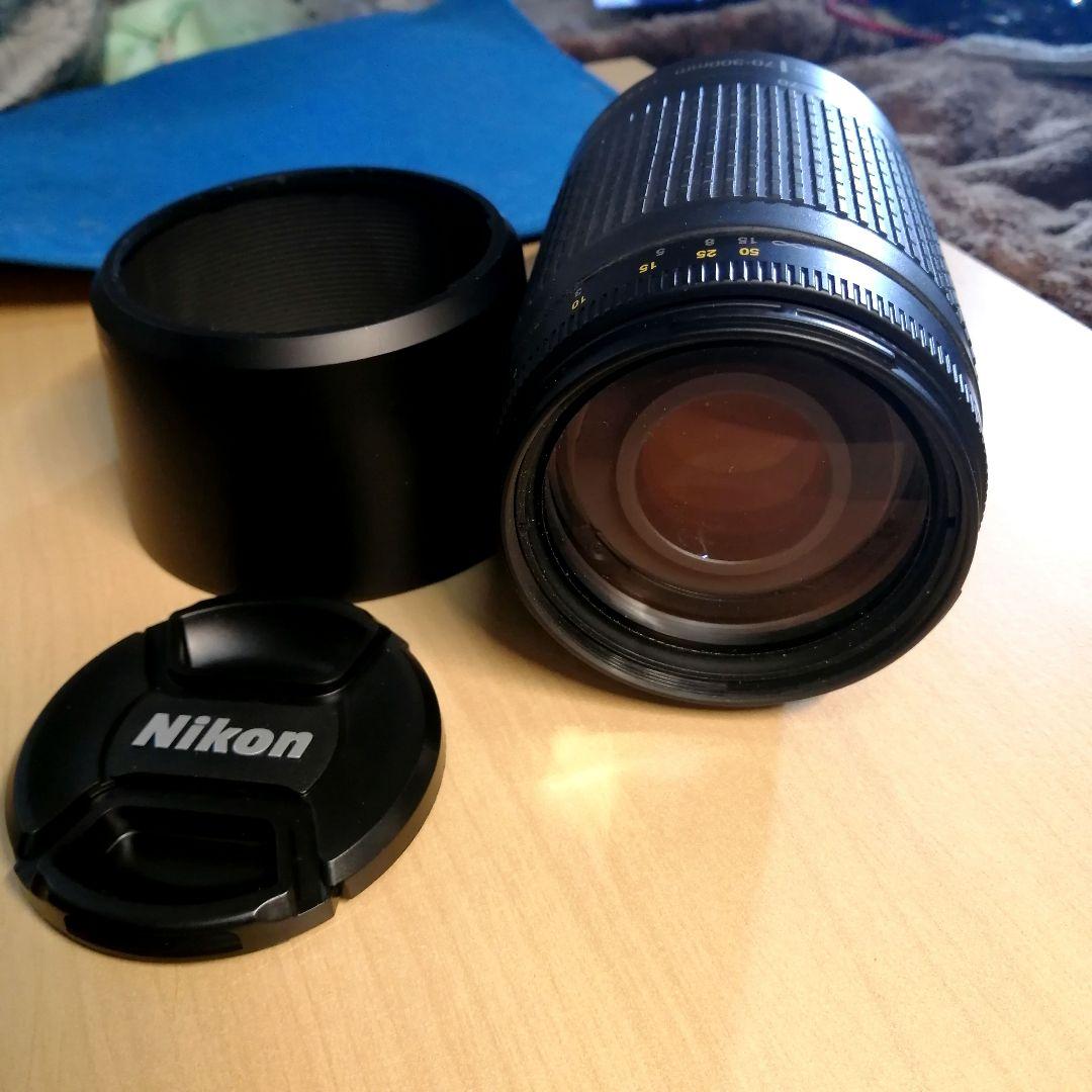 NikonAF NIKKOR ズームレンズ レンズフード付き 70ー300mm