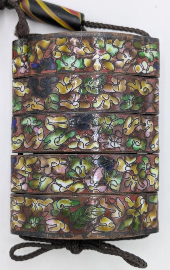 印籠 根付 セット まとめ 七宝焼 木目調 アンティーク 緒締 レトロ 龍 鶏等