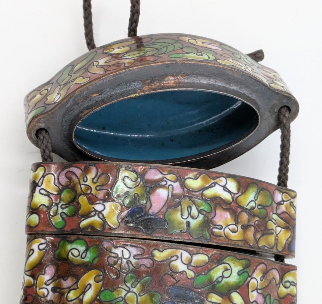 印籠 根付 セット まとめ 七宝焼 木目調 アンティーク 緒締 レトロ 龍 鶏等