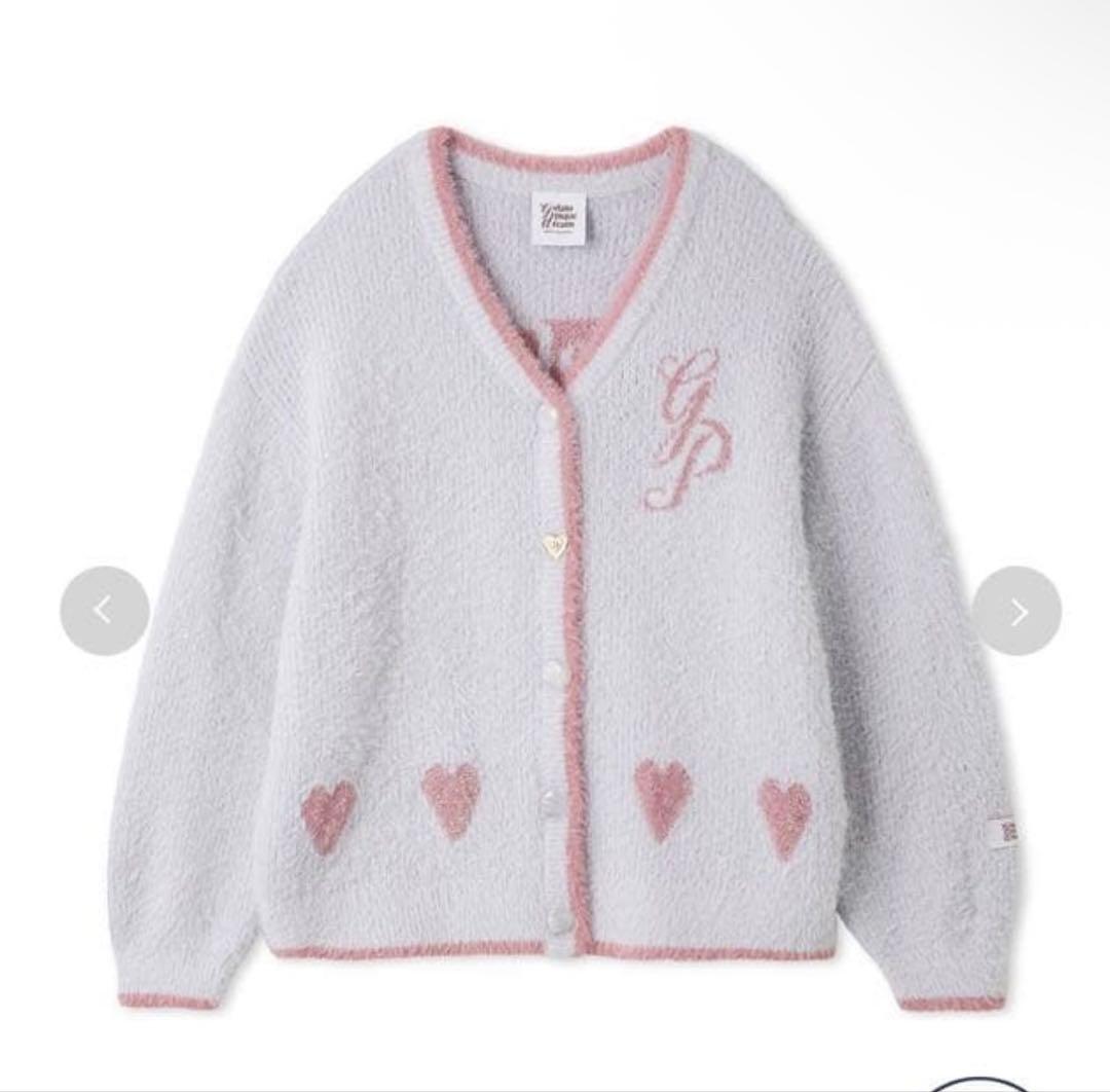 gelato pique/ジェラートピケ/ラメフェザーカーディガンとハーフパンツ