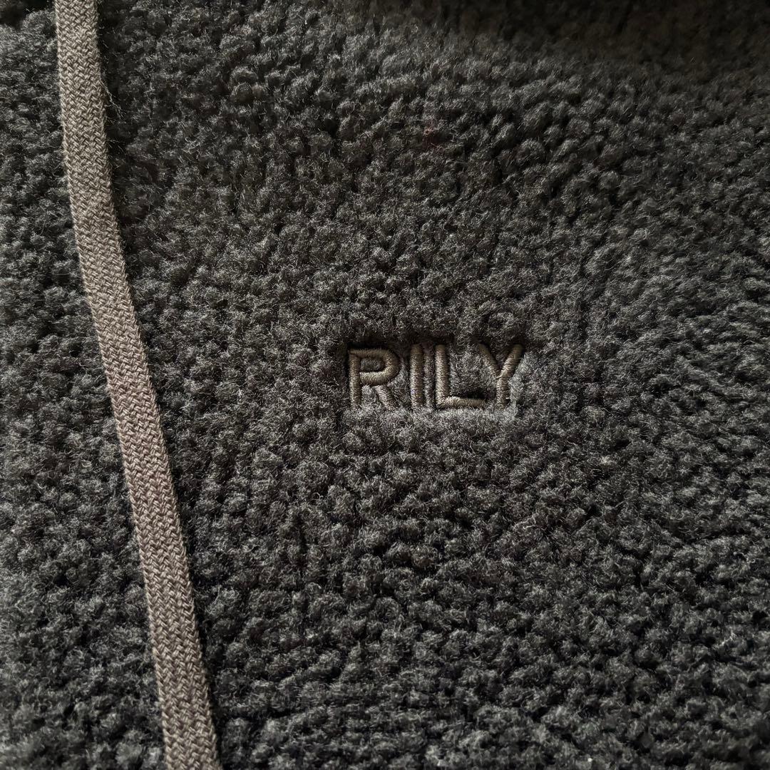 今市隆二　RILY Logo Boa Zip Hoodie ボアパーカーMサイズ