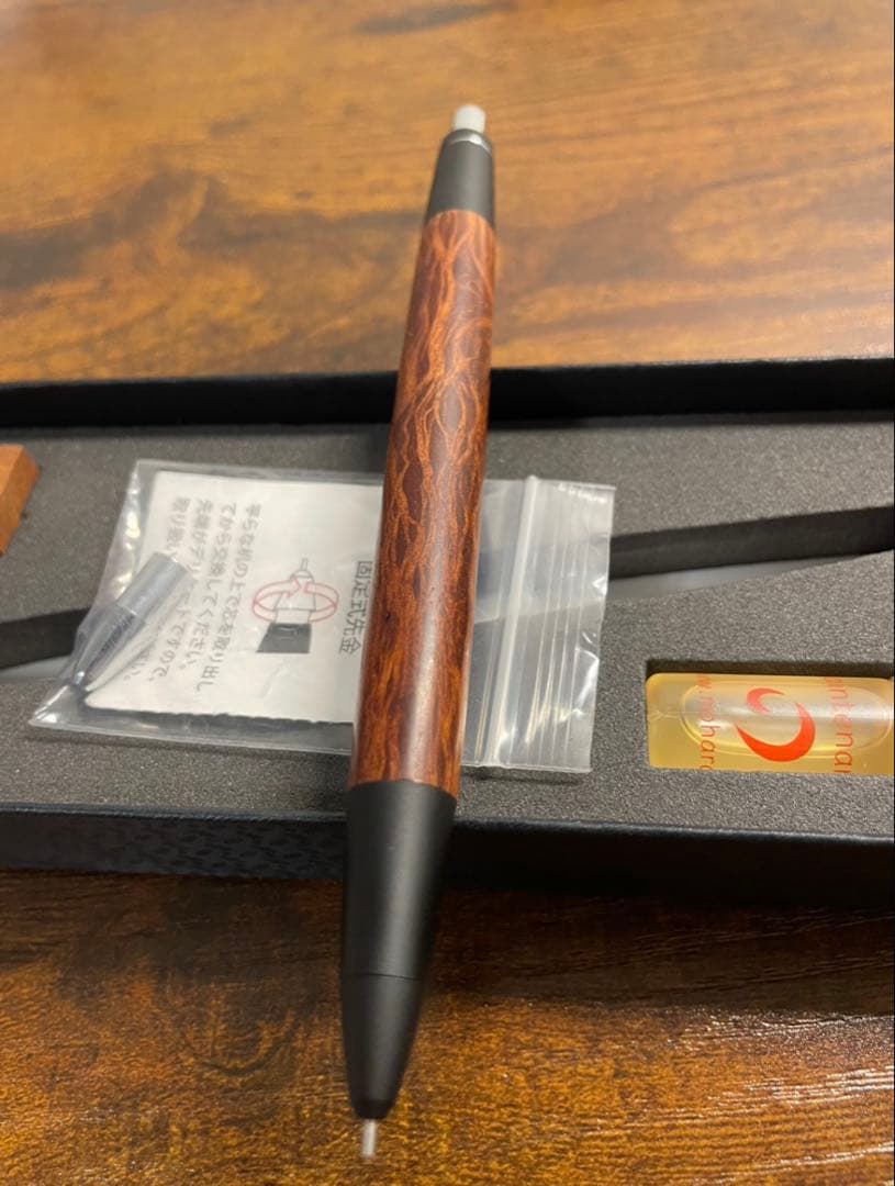 野原工芸　木軸シャープペンシル本体　シーオーク