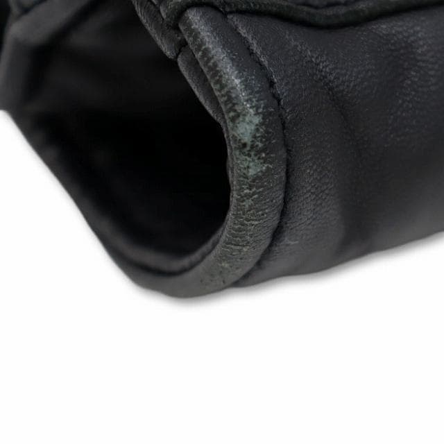 ナノユニバース ウォッシュド加工 シープレザー シングル ライダースジャケット