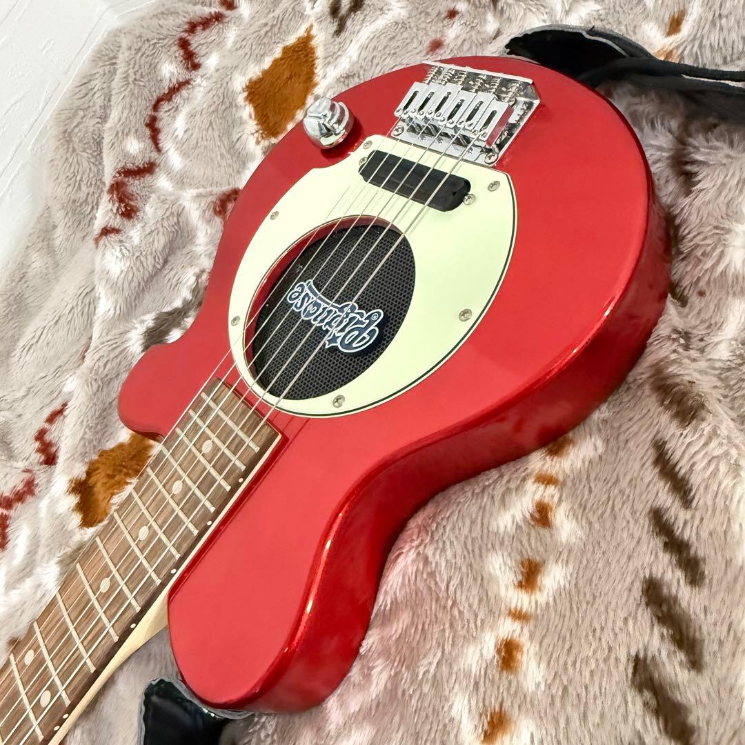 【美品】Pignose ピグノーズ PGG-200 アンプ内蔵レッド ケース付