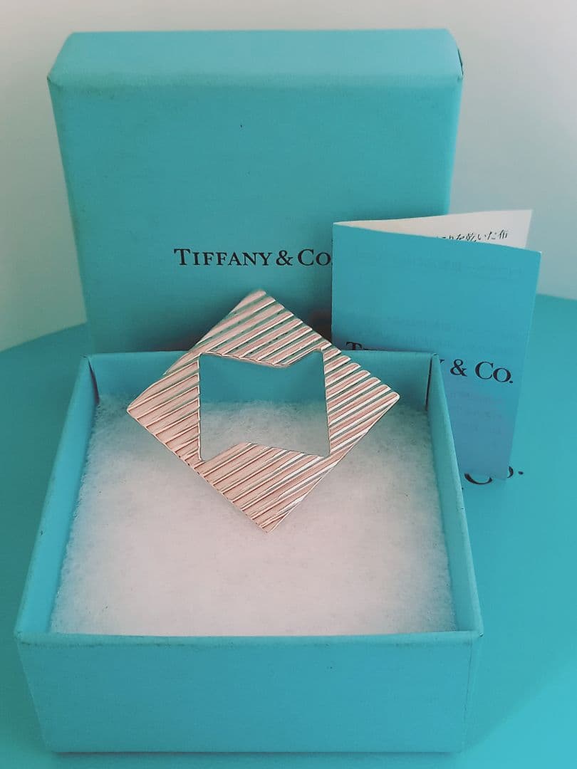 美品 TIFFANY ティファニー スクエア ブローチ&ペンダント トップ