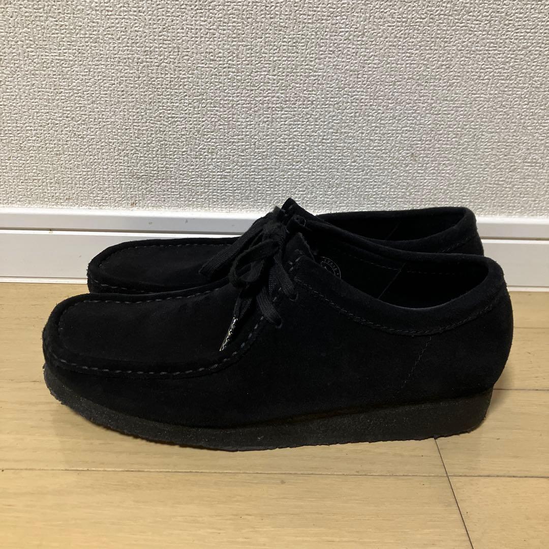 美品 Clarks Wallabee ワラビー 26.5cm 黒 ブラック
