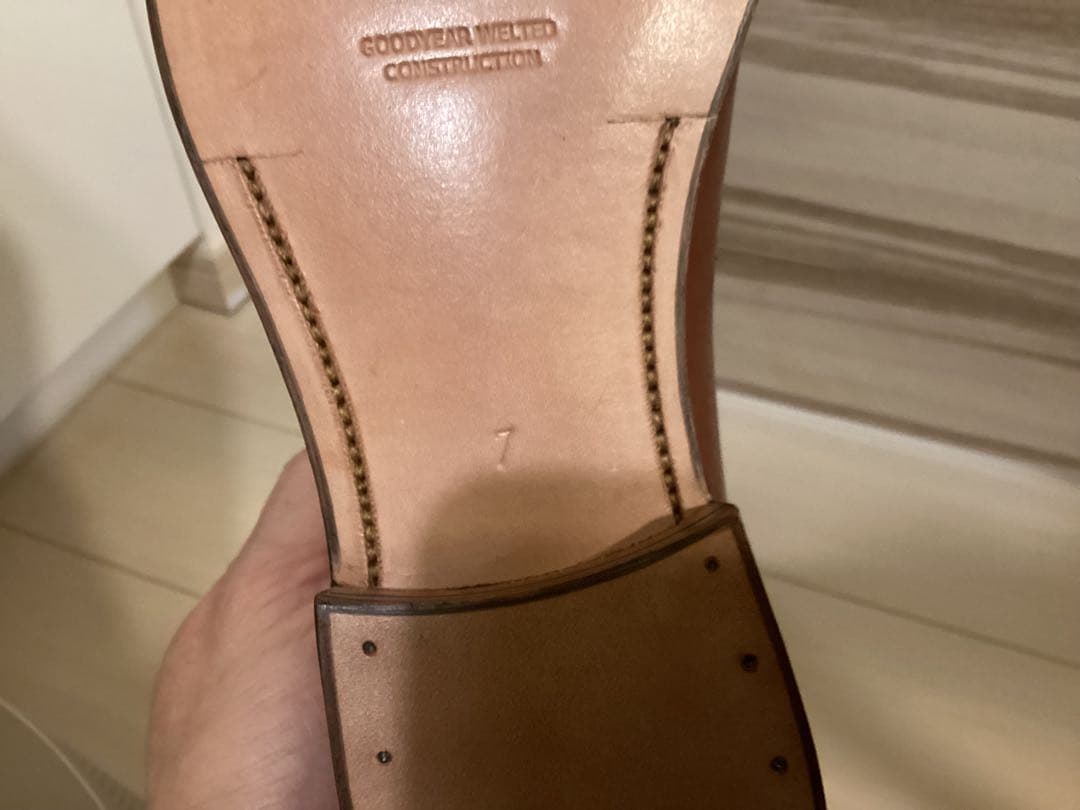 希少新品未使用品　神匠コードバンローファー　サイズ7