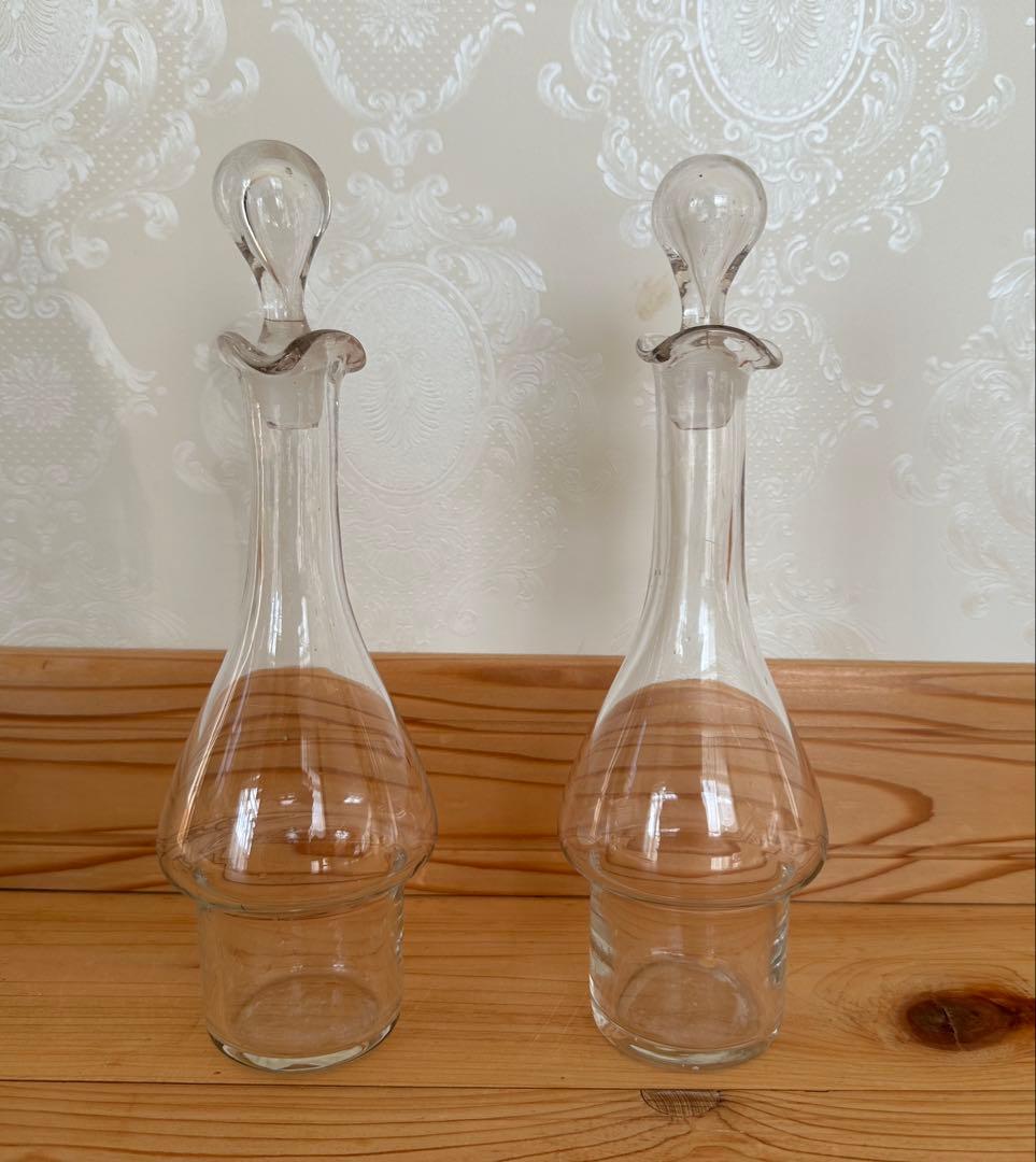 フランスアンティーク　サルグミンヌ　オイル&ビネガー　陶器フルセット　ナポレオン