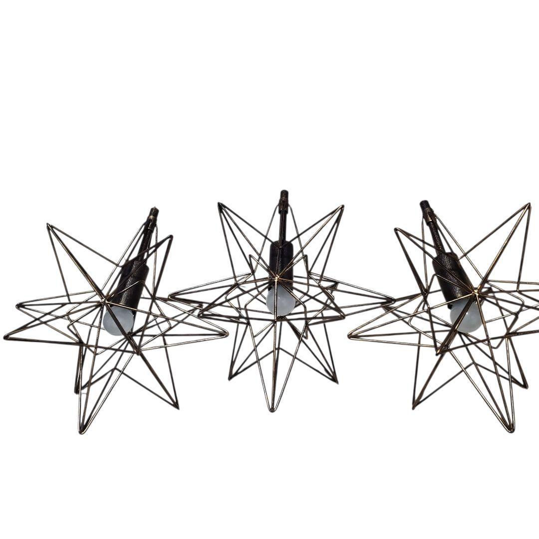 【未使用に近い】3灯 ペンダントライト Estre3 星型 IND-020-3