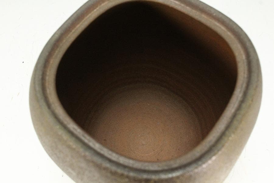 古美術 古備前 胴張 水指 塗蓋 時代物 良箱 茶道具(K-XA784)