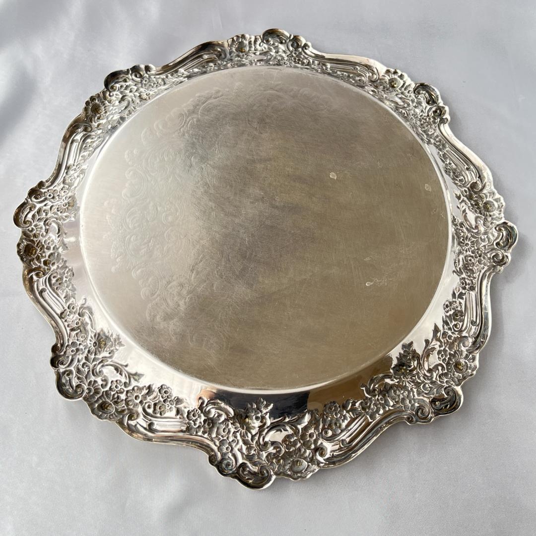 【英国】 ギャラリートレー / ドリンクトレー サークル型 37cm