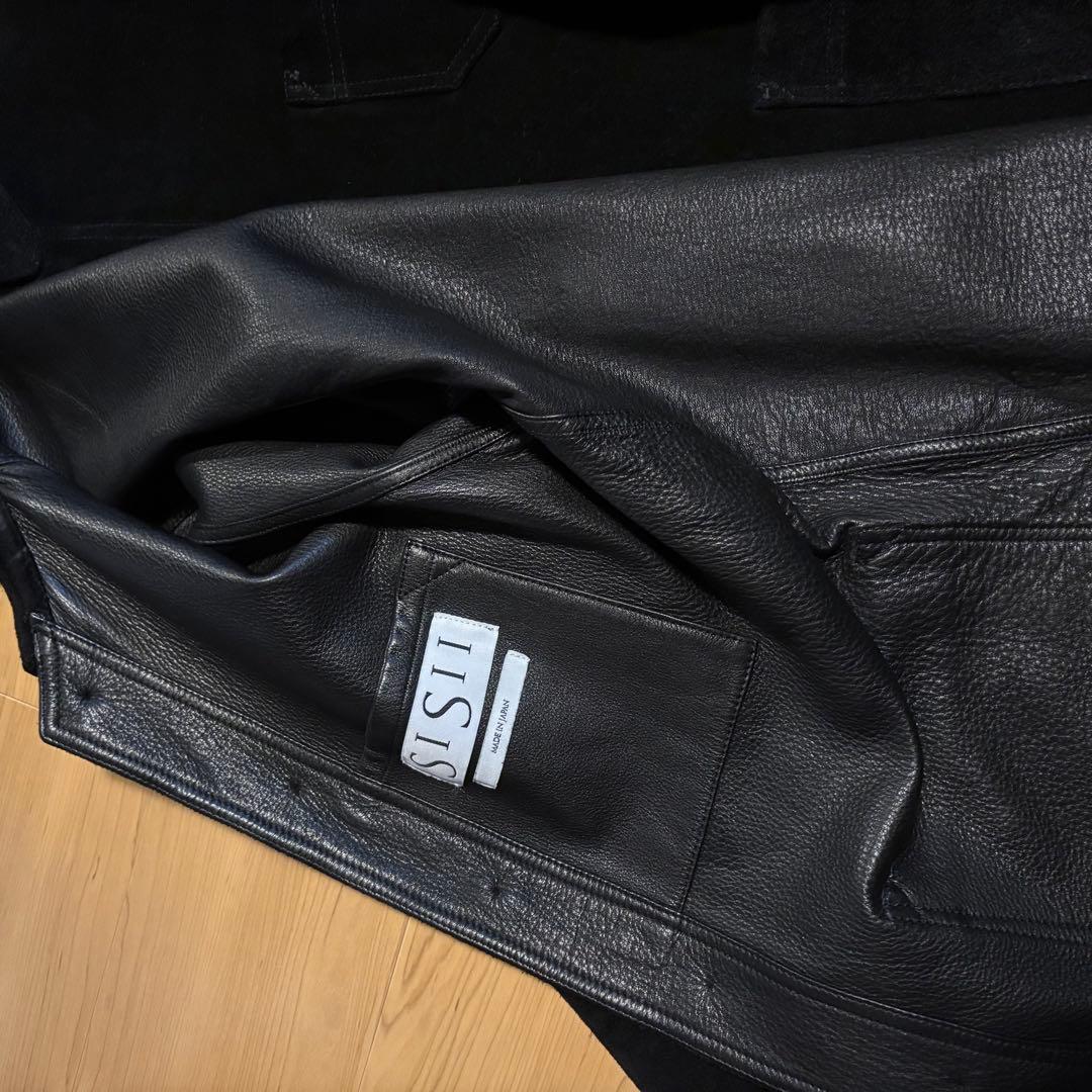 定価12万Bshop別注Sisii シシ スエードフレンチワークレザージャケット