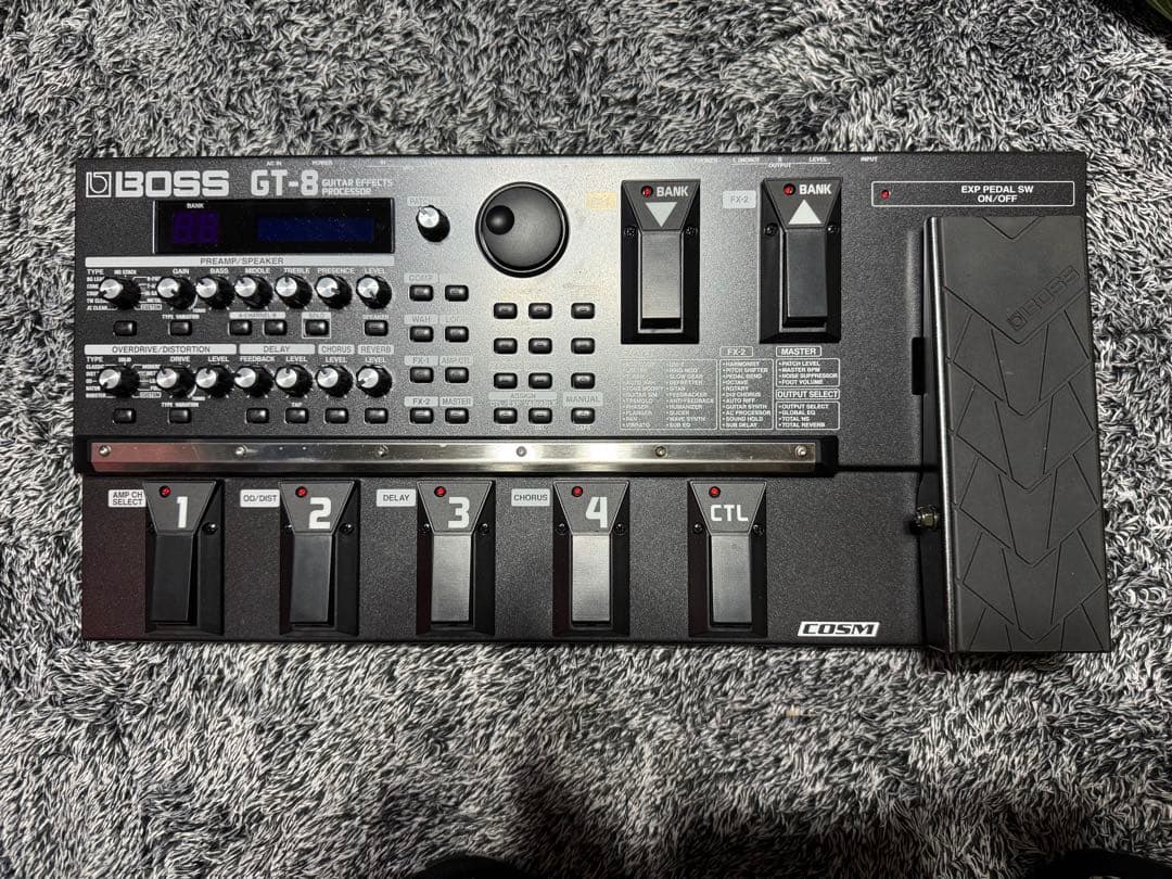 3日だけ値下げ！ギターマルチエフェクター　BOSS GT-8 超美品！