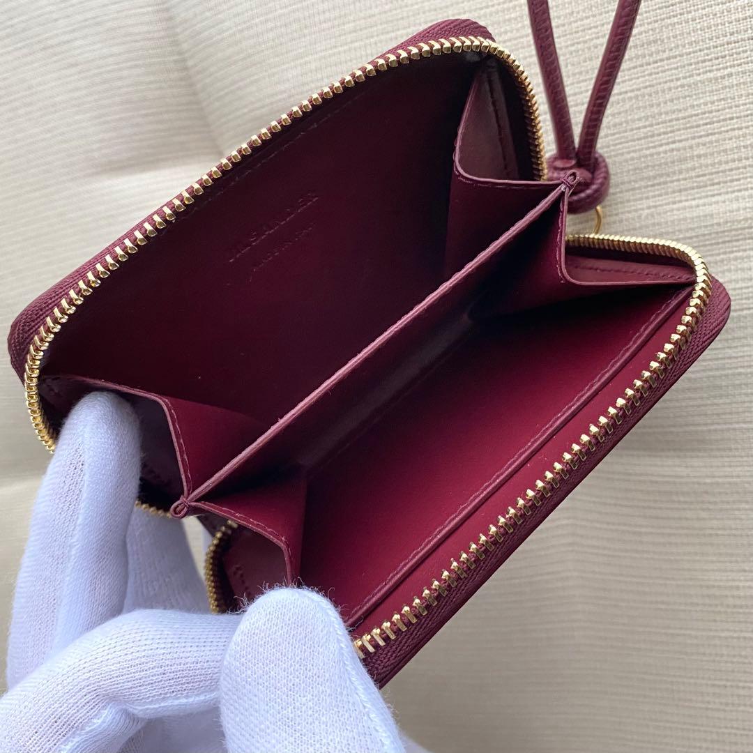 【JIL SANDER】ジルサンダー GIRO スモールウォレット Gレッド