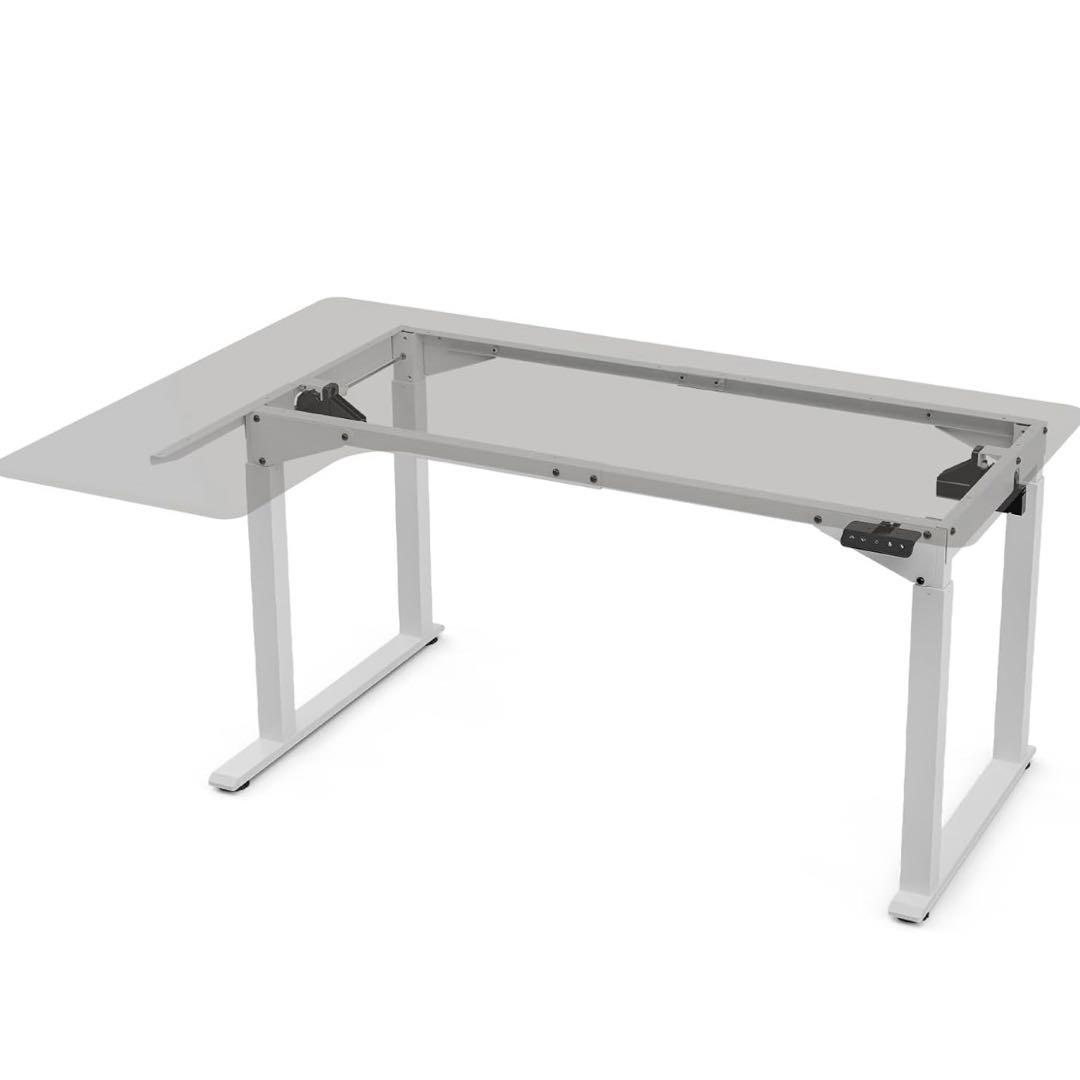 ⭐️オフィスデスク⭐️ 四本足 L字 昇降式デスク パソコンデスク 長テーブル