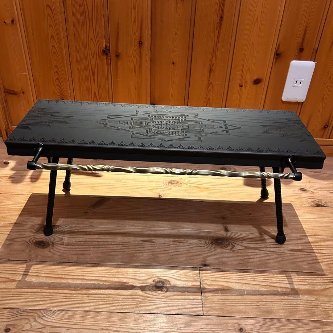 No.6 ソロテーブル アイアンミニテーブル ツイストハンガー付　ディスプレイ棚