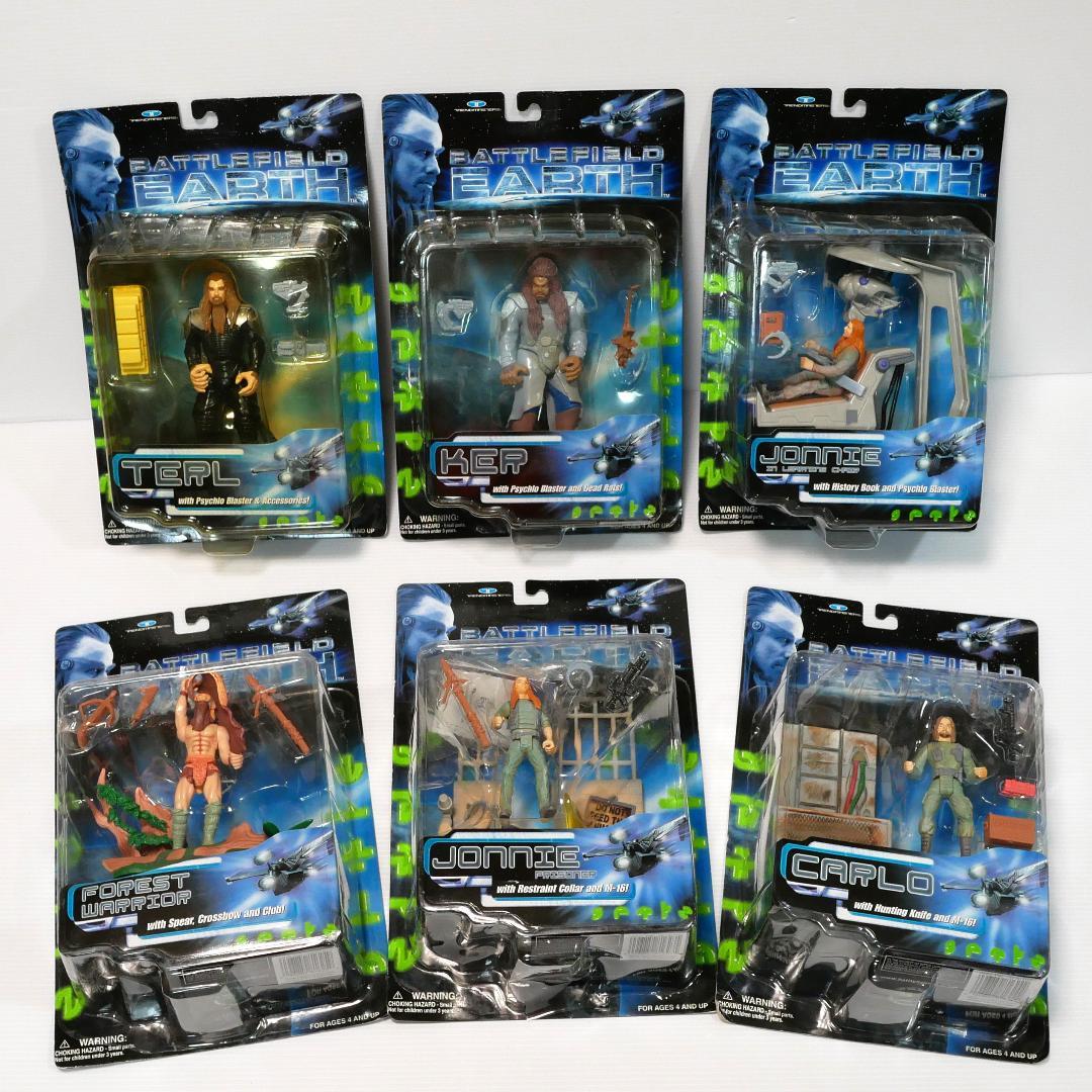 「バトルフィールドアース」アクションフィギュア６体。