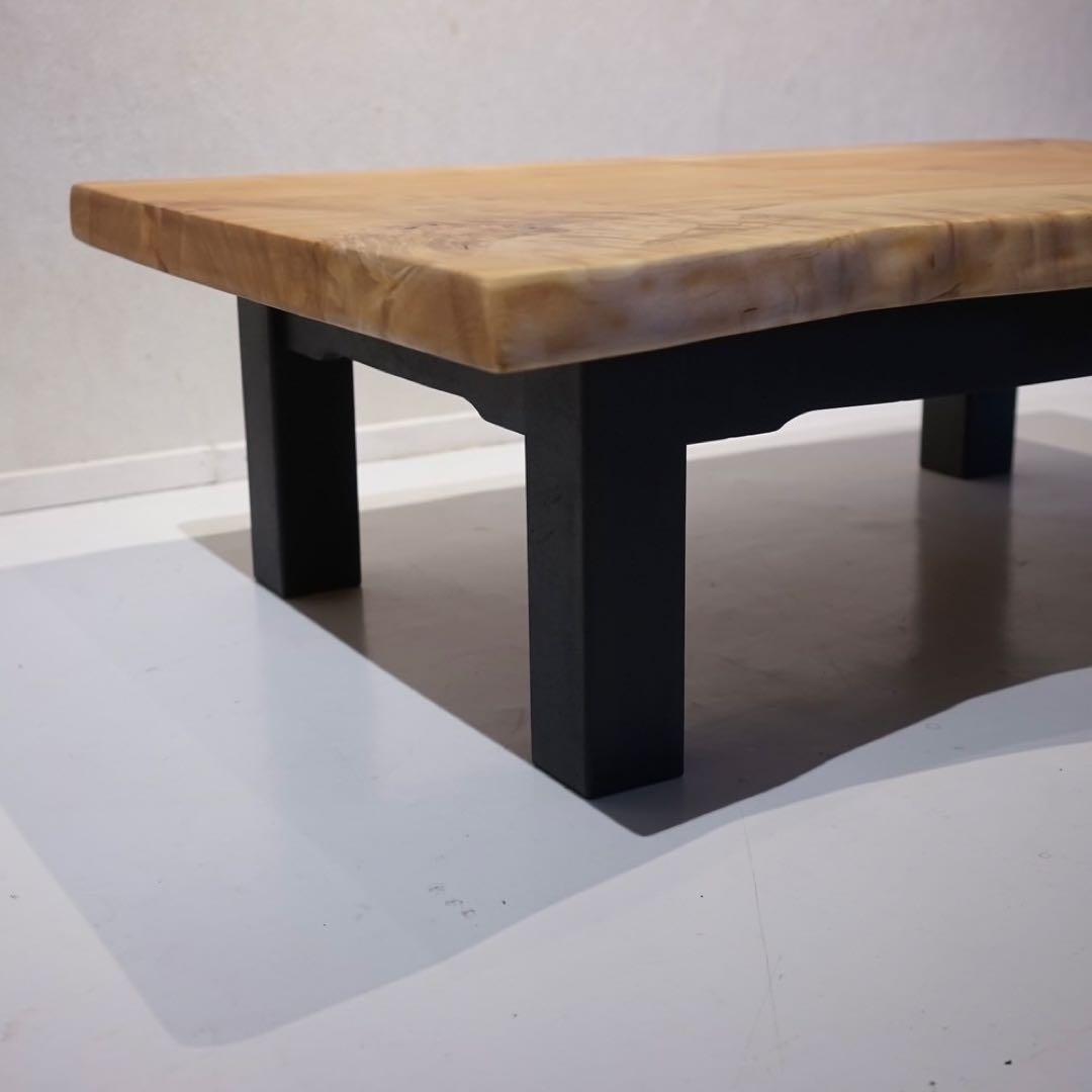 【12/7までの販売】一枚板　ローテーブル　アイアン　座卓