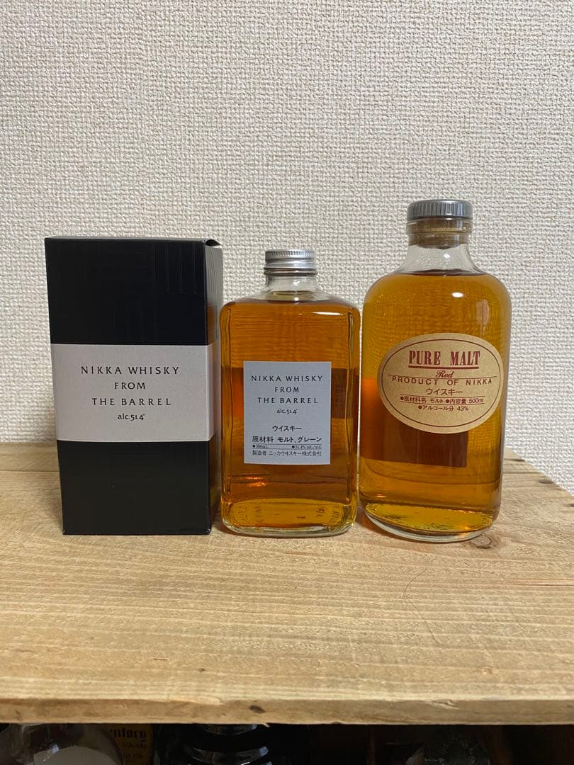 【セット売り】NIKKA WHISKY フロムザバレル&ピュアモルトレッド