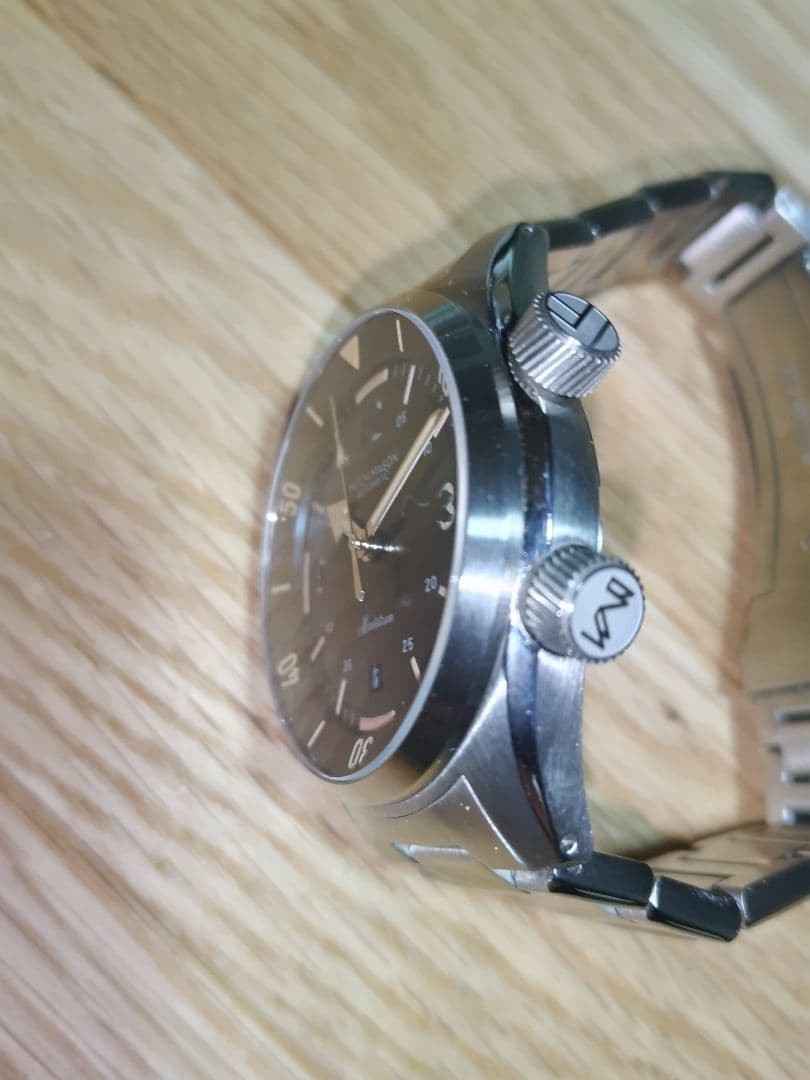 ❬美品・希少❭マイクロブランド MITCH MASON メイルストロム 青文字盤