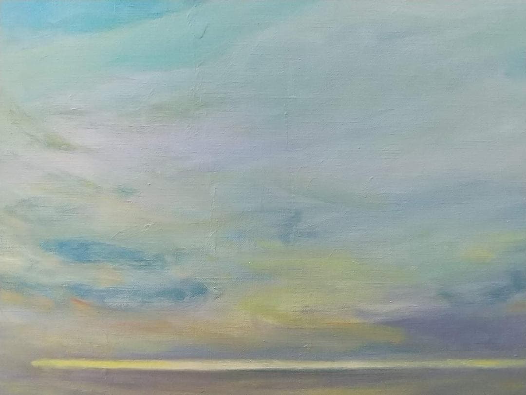 F10「納沙布岬灯台」油彩画 油絵 絵画 アート