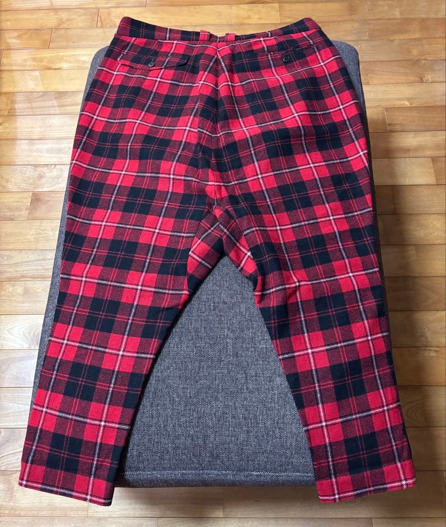 PHENOMENON フェノメノン 赤黒チェック サルエルパンツ