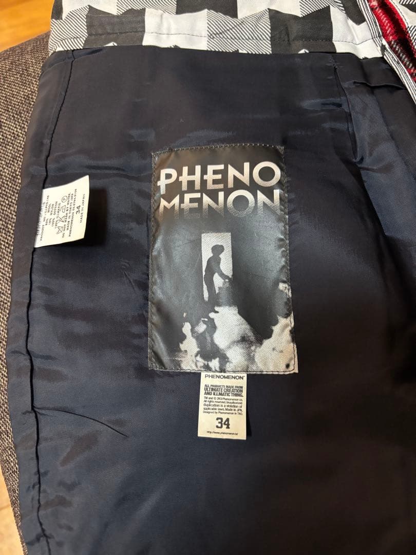 PHENOMENON フェノメノン 赤黒チェック サルエルパンツ