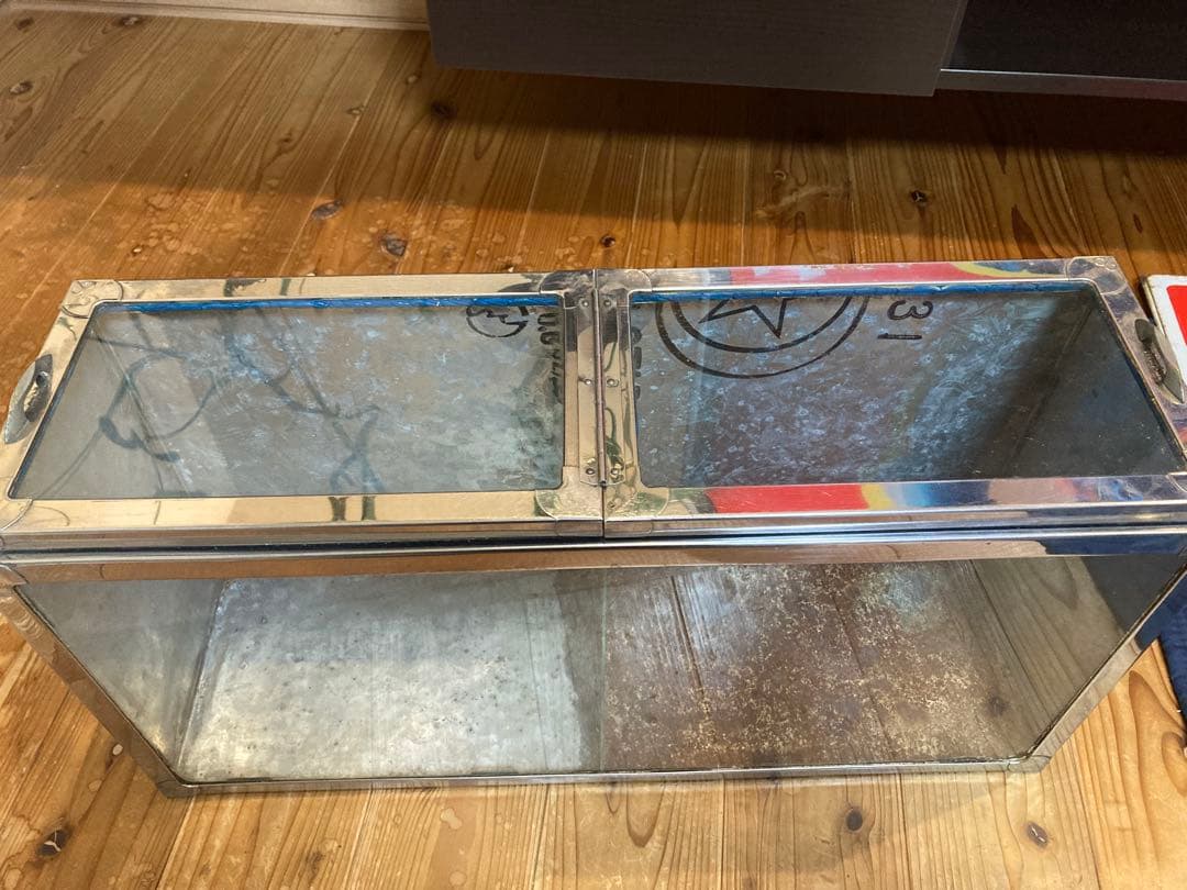 昭和レトロ　駄菓子屋 ブリキケース ガラスディスプレイTAMAHASHI⑤