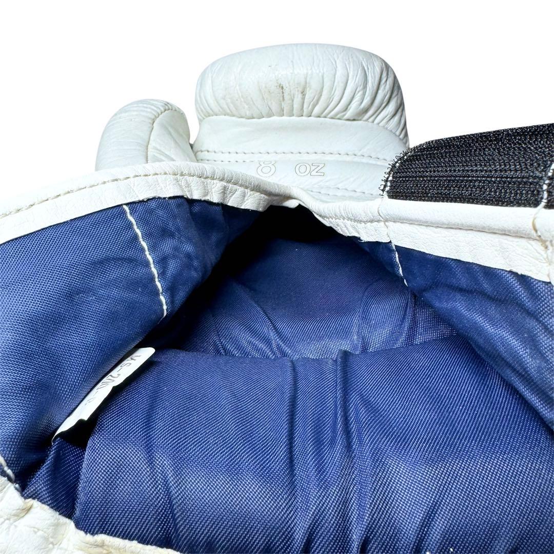 winning ボクシンググローブ 8オンス マジックテープ式 ホワイト 日本製