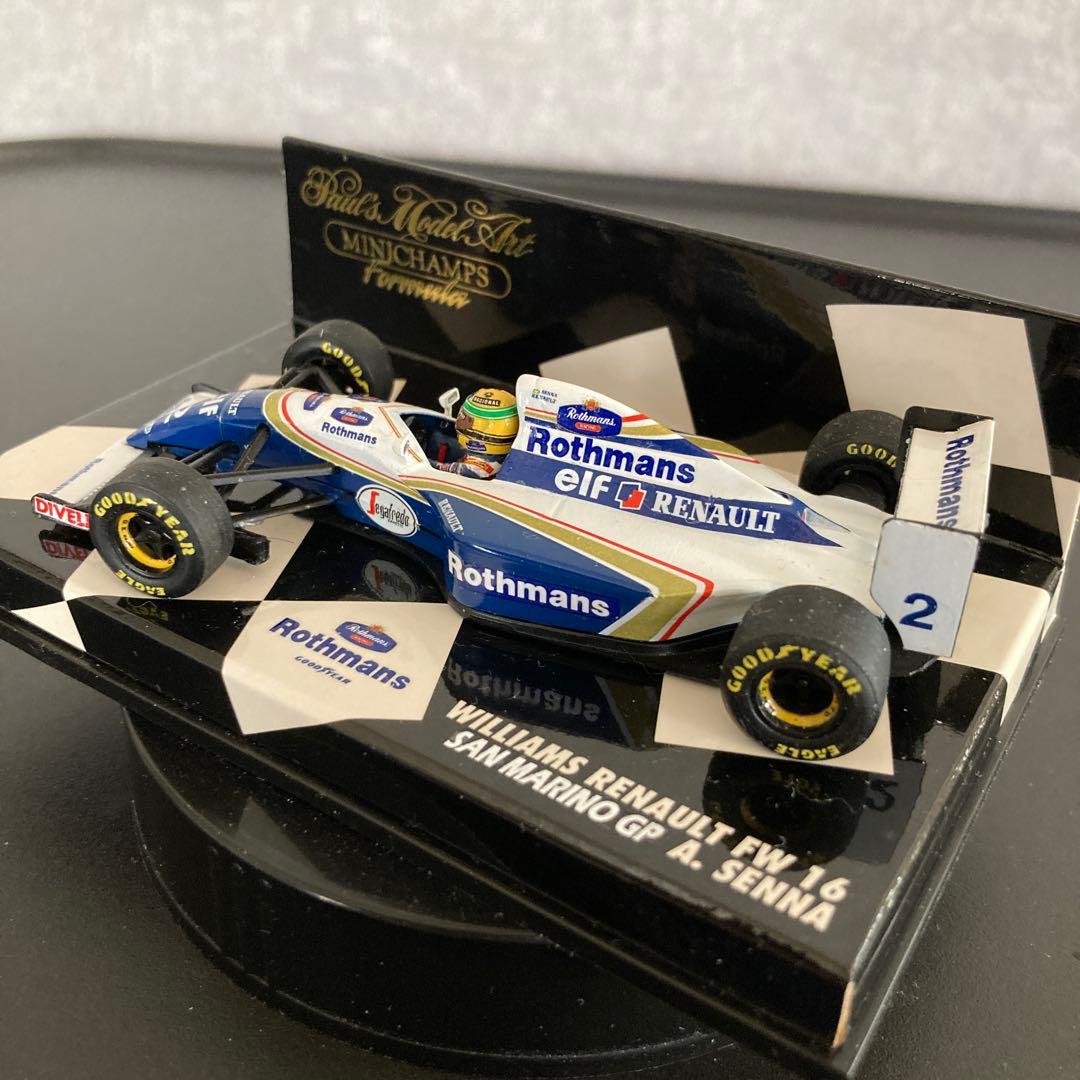 ミニチャンプス F1 ウィリアムズ FW16 ロスマンズ仕様 アイルトンセナ