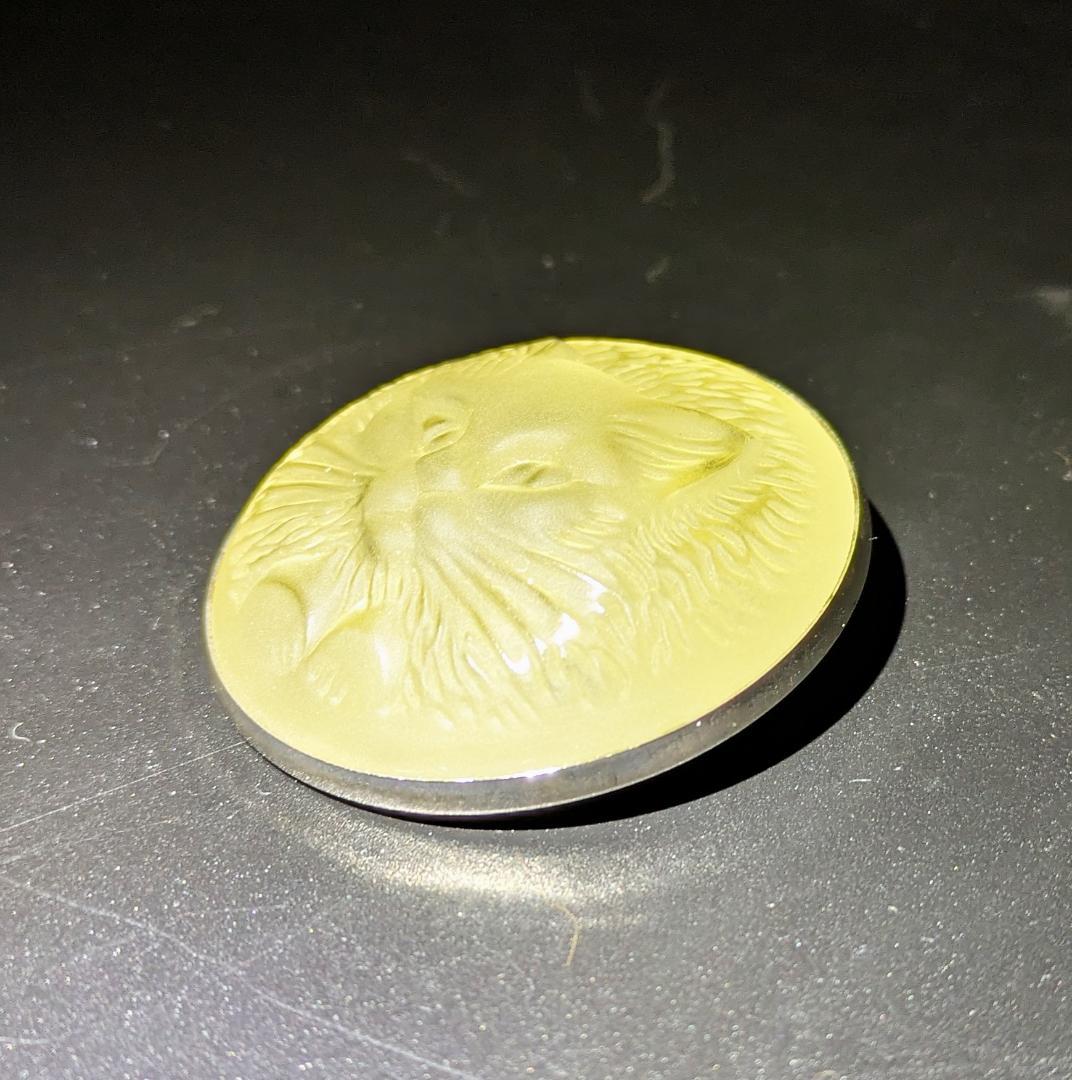 kinunekoさん専用ビンテージ★ラリック 猫ブローチ★ライトブラウン クリス