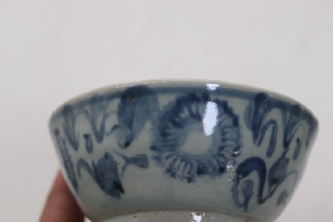 中国　明時代　染付　お碗2点　アンティーク　送料込み250827