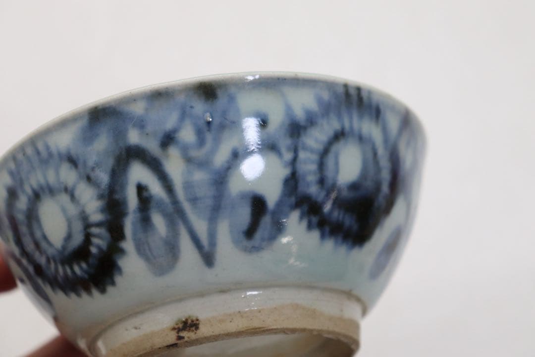 中国　明時代　染付　お碗2点　アンティーク　送料込み250827