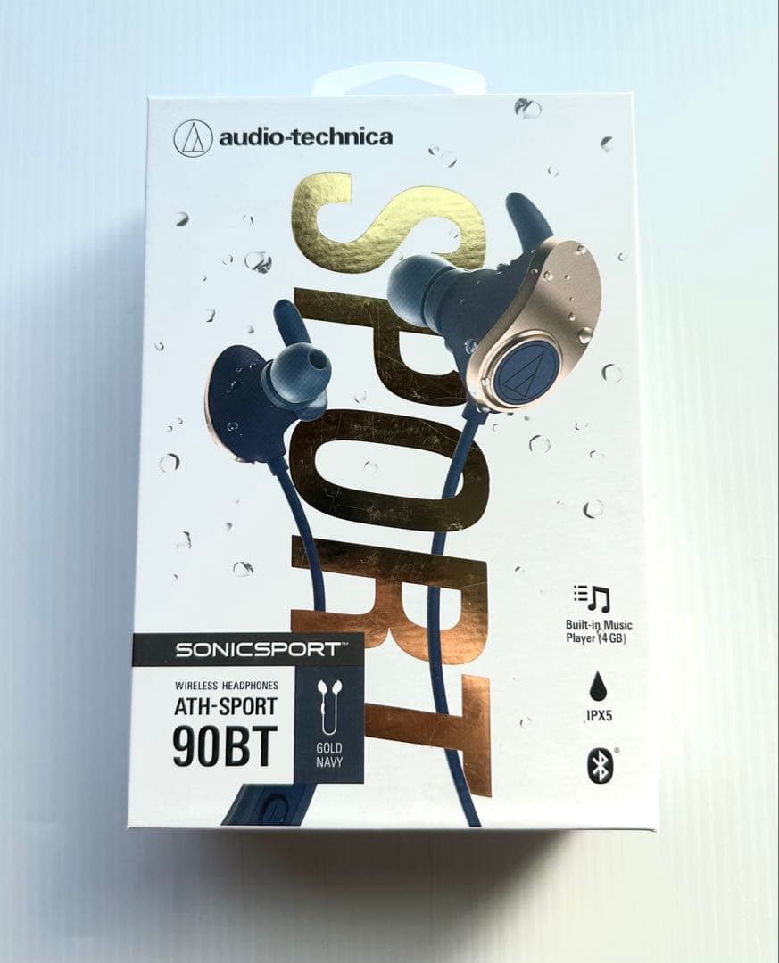 【新品】ワイヤレスヘッドホン ATH-SPORT90BT コールドネイビー色