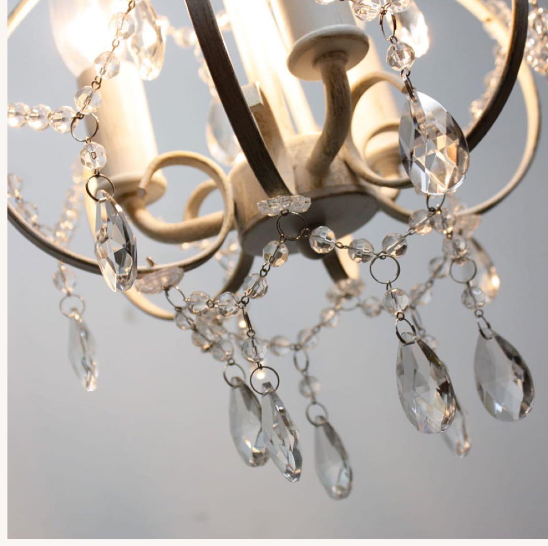 [簡易取付] ホワイトアンティーク Marielle オーブ製ペンダントライト