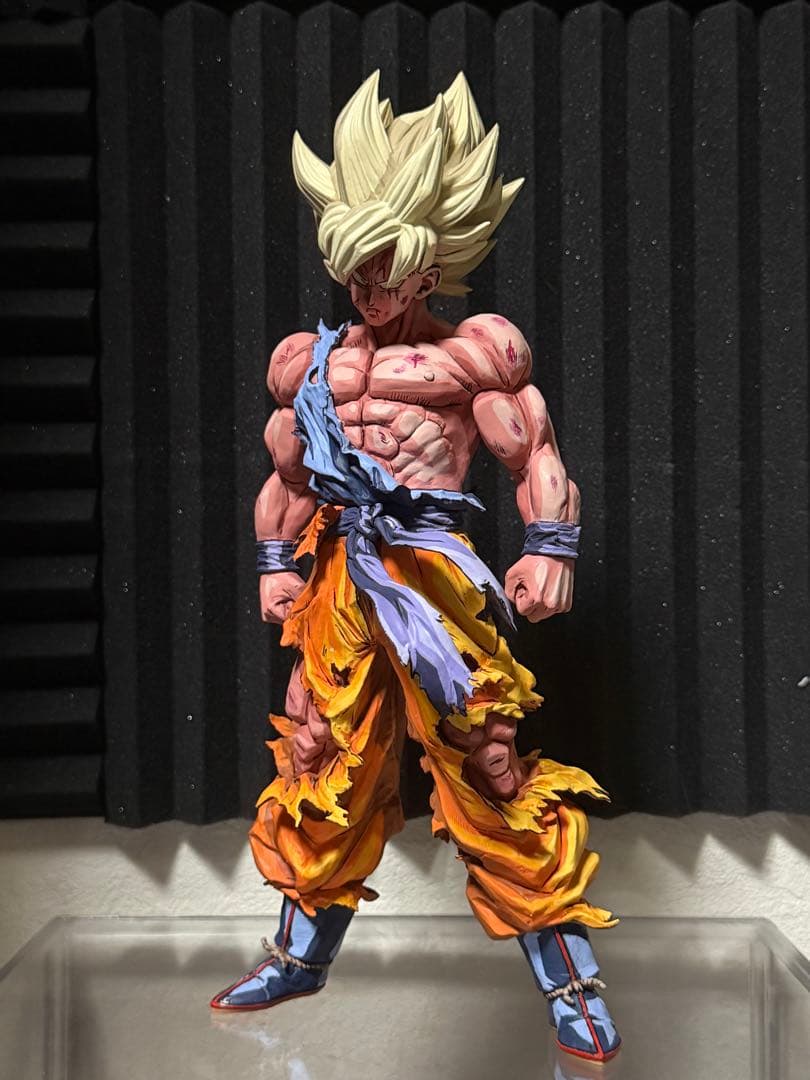 ドラゴンボール フィギュア リペイント 超サイヤ人 孫悟空 二次元彩色