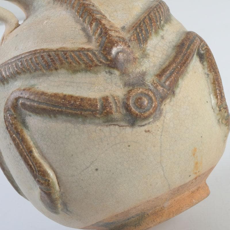 タイ古陶磁　スンコロク　宋胡録　神獣　双耳水滴　N　9391