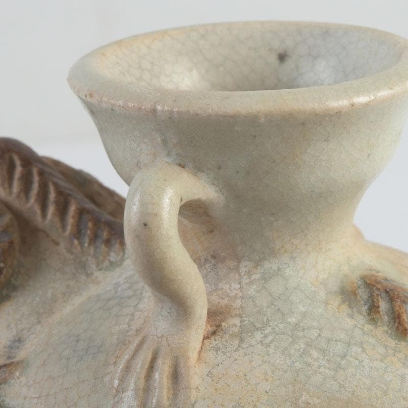 タイ古陶磁　スンコロク　宋胡録　神獣　双耳水滴　N　9391