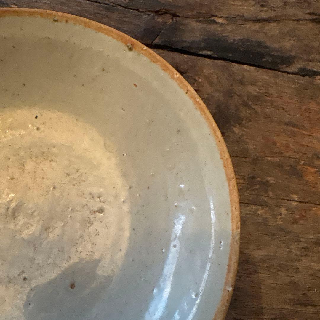 白磁❷ 口禿げの白磁の皿　中国　古玩