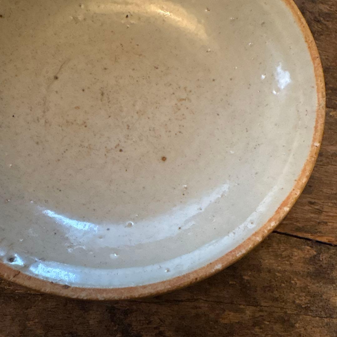 白磁❷ 口禿げの白磁の皿　中国　古玩