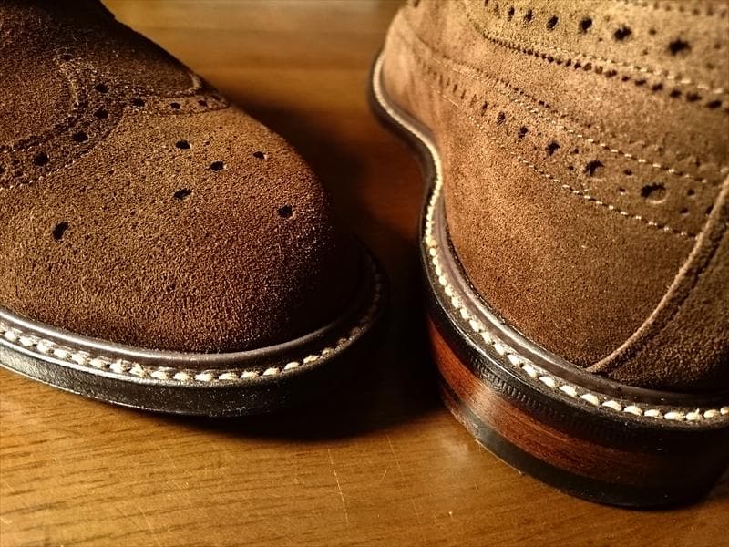 CHEANEY チーニー BAXLEY／ブラウンスエードウイングチップ／8F