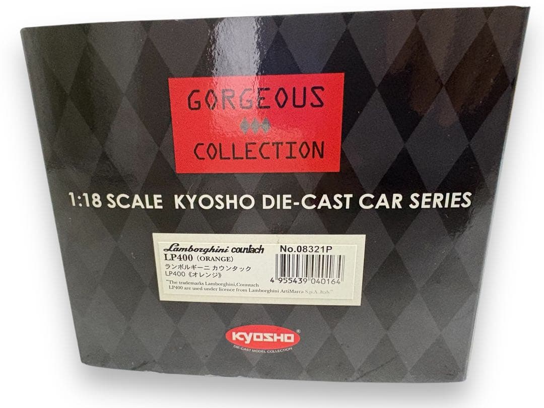 ☆未使用　ランボルギーニ　カウンタック　LP400 1/18 オレンジ　京商