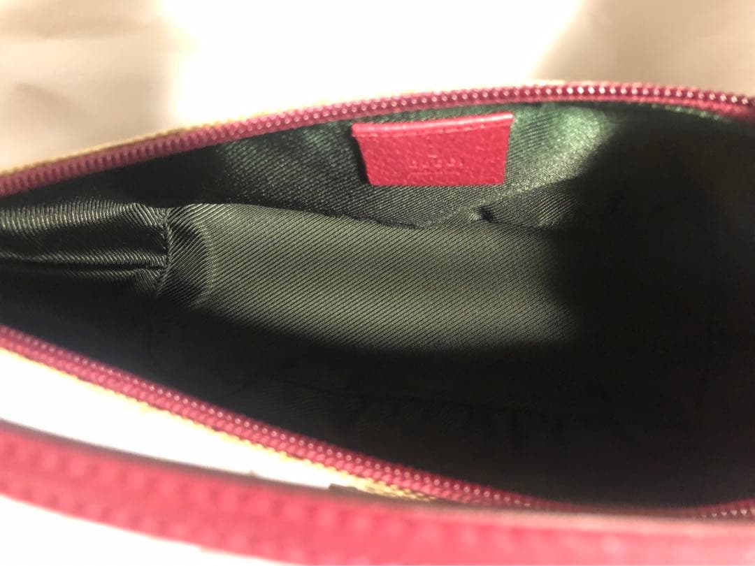 GUCCI GGキャンバス ハンドバッグ　アクセサリーポーチ
