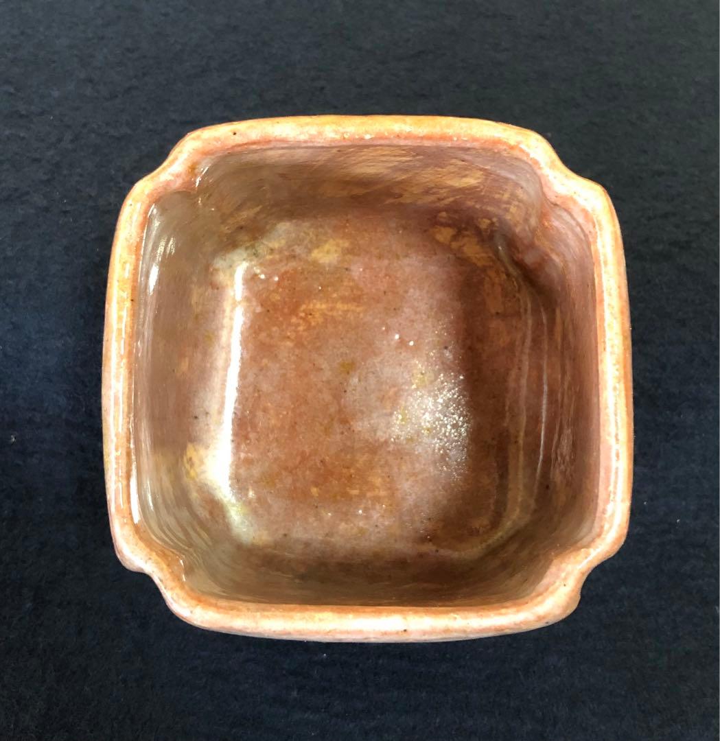 《R》懐石 赤楽 紅葉 小鉢10客 在銘 向付 木箱　250714E2