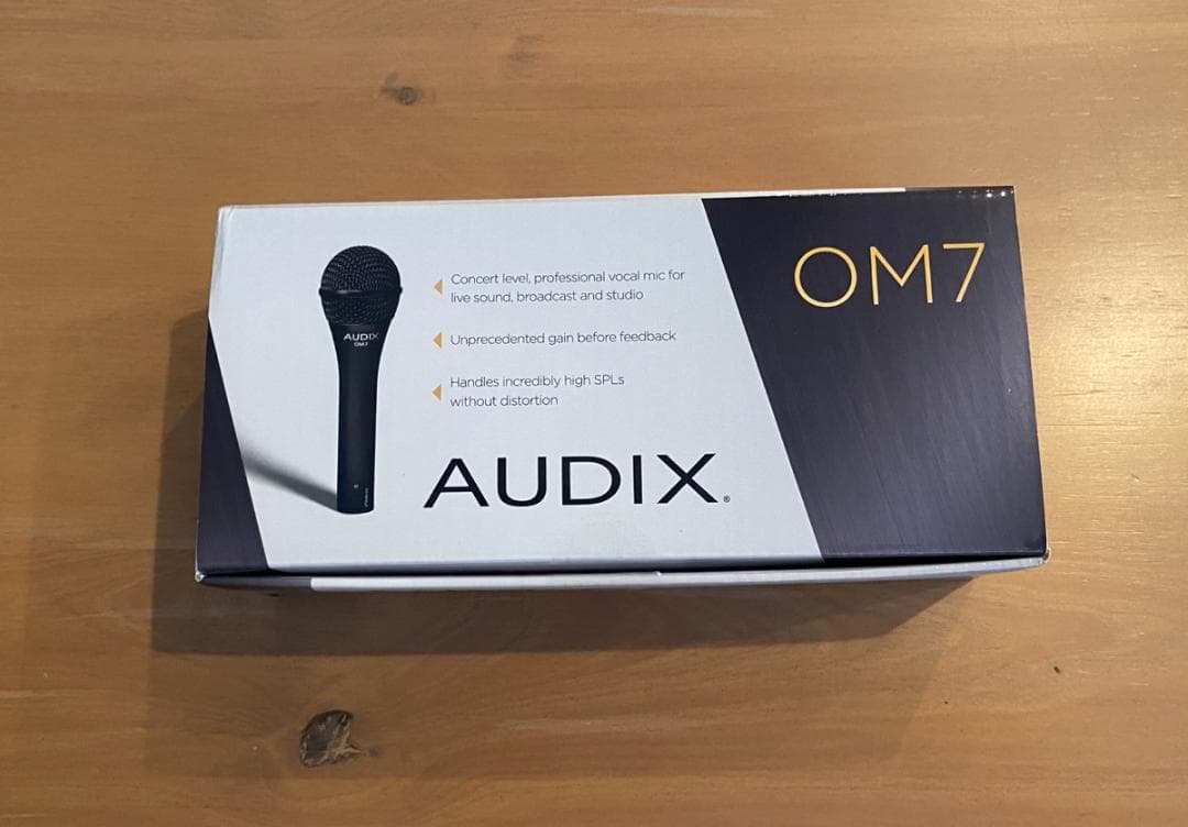 <新品・未使用>AUDIX オーディックス OM7 ボーカルマイク ブラック