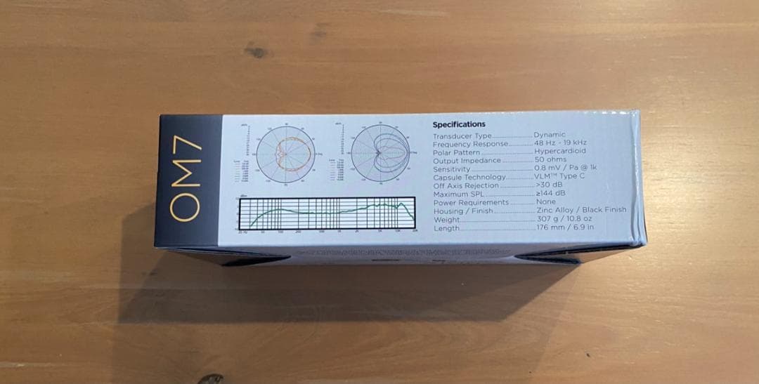 <新品・未使用>AUDIX オーディックス OM7 ボーカルマイク ブラック